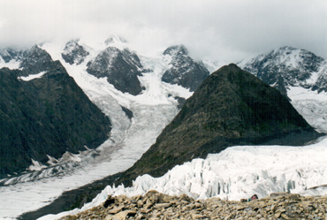 ледник Геблера с леводережной морены. Алтай