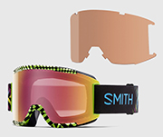 горнолыжная маска Smith Squad Red sensor mirror